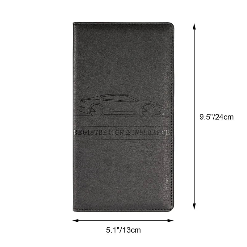 Car Registration Insurance Driver Documents Holder Cover