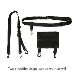 Men Crossbody Bags Waterproof Nylon Chest Pack Hip Hop Style