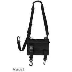 Men Crossbody Bags Waterproof Nylon Chest Pack Hip Hop Style