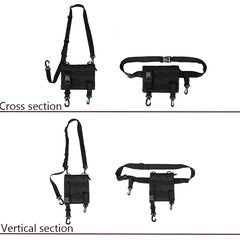 Men Crossbody Bags Waterproof Nylon Chest Pack Hip Hop Style
