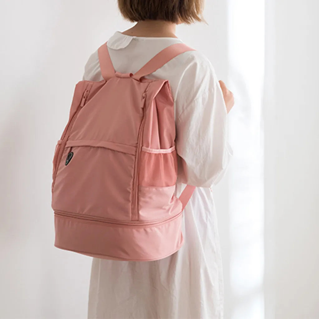 Large Capacity Fitness Bag Dry Wet Separation Sports Backpack