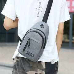 Multifunction Shoulder Messenger Bag, Casual Travel Chest Pack Handbag