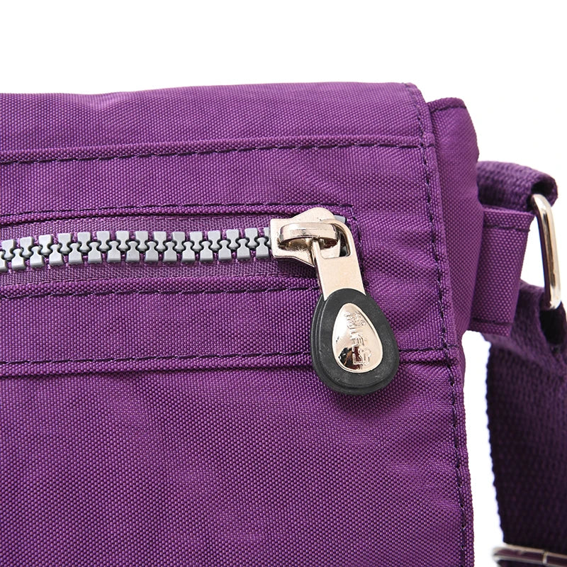 Waterproof Nylon Shoulder Bag Multifunction Messenger Bag