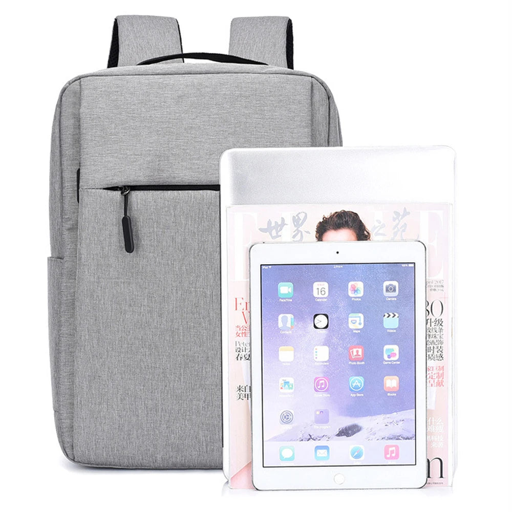USB Charging Backpack Laptop Bag Business Men School Travel Casual Backpack