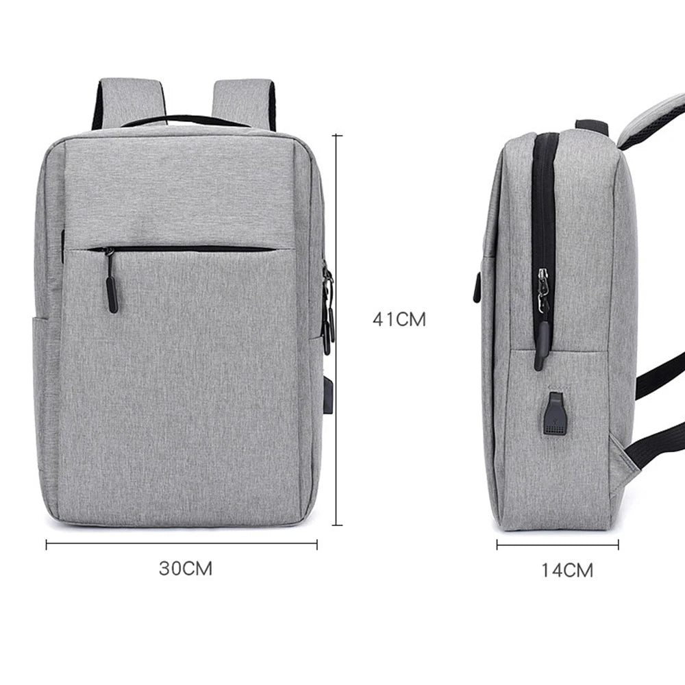 USB Charging Backpack Laptop Bag Business Men School Travel Casual Backpack