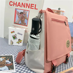 Multifunction Zipper Women Backpack Student Shoulder Bag Style Schoolbag