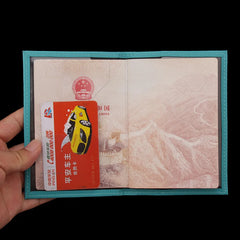 PU Leather Passport Holder with Zipper - Multifunction
