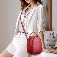 Women Leather Backpack Mini Shoulder Bags Mochila Feminina