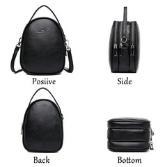 Women Leather Backpack Mini Shoulder Bags Mochila Feminina