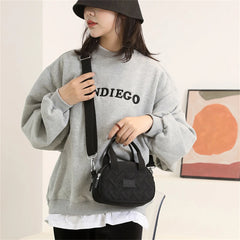 Mini Women's Handbag Soild Mobile Phone Bag High Nylon Ladies Shoulder Messenger