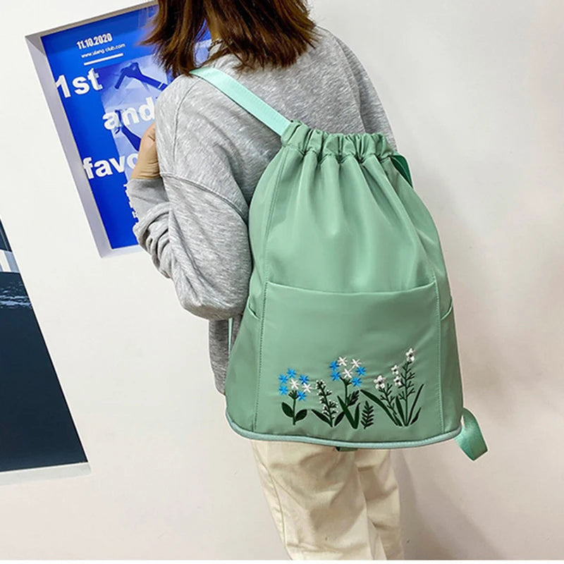 Multifunctional Fitness Travel Bag Folding Backpack Lightweight Large Sports Bag