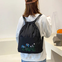 Foldable Drawstring Fitness Travel Bag Portable Multifunctional
