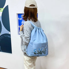 Foldable Drawstring Fitness Travel Bag Portable Multifunctional