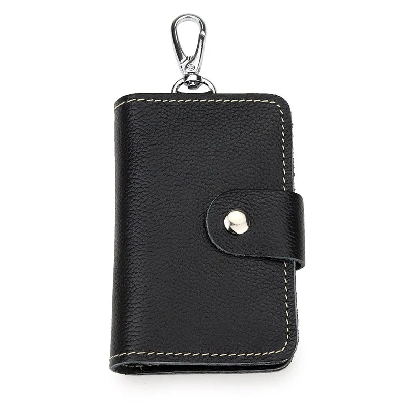 Men's Leather Key Organizer Belt Wear Housekeeper Keychain