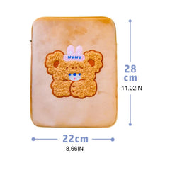 Embroidered Cartoon Laptop Sleeve for 11in Tablets