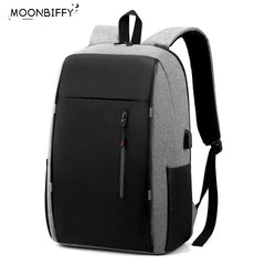 Waterproof Men's Backpack with USB Port for School and Work