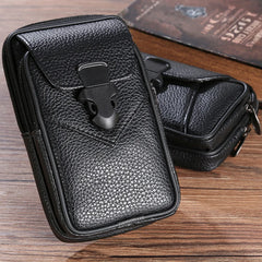Men's Multifunctional PU Leather Belt Bag - Business Style Wallet Case