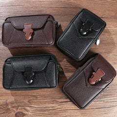 Men's PU Leather Belt Bag Business Style Wallet Purse