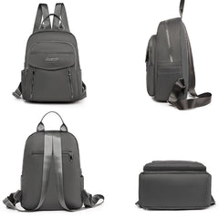 Solid Shoulder Bags Multi-Pocket Large-Capacity Backpack
