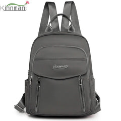 Solid Shoulder Bags Multi-Pocket Large-Capacity Backpack