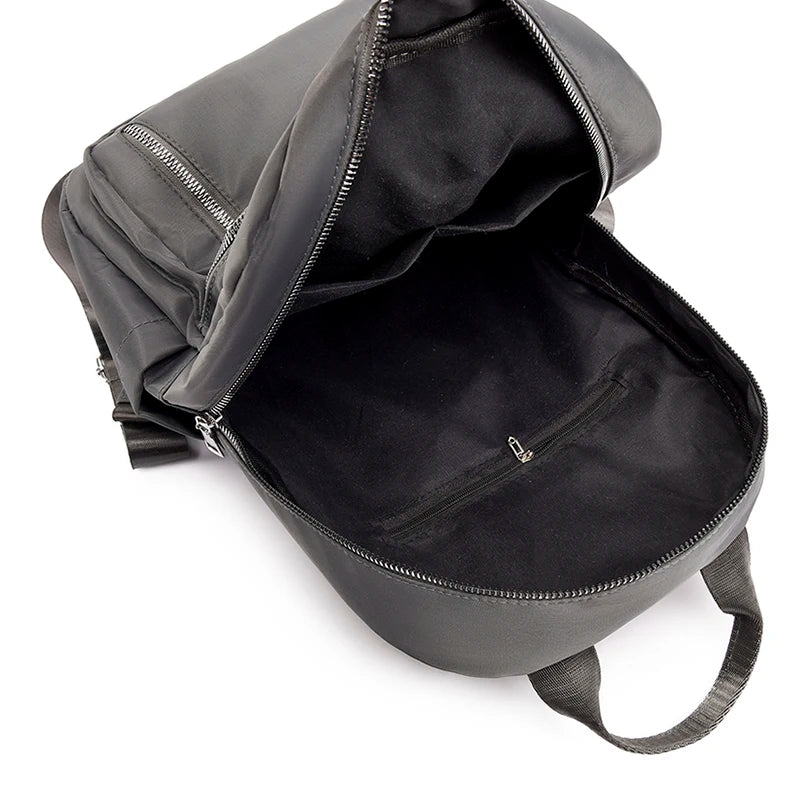Solid Shoulder Bags Multi-Pocket Large-Capacity Backpack