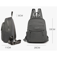 Solid Shoulder Bags Multi-Pocket Large-Capacity Backpack