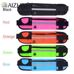 Sports Pocket Pouch Belt Reflective Water Bottle Holder Gym Waist Bag