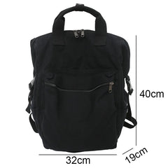 Multifunctional Teenager Laptop Backpack Women Canvas School Bag