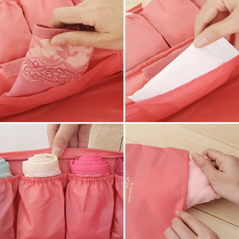 Multifunctional Toiletry Organizer Underwear Bra Bag
