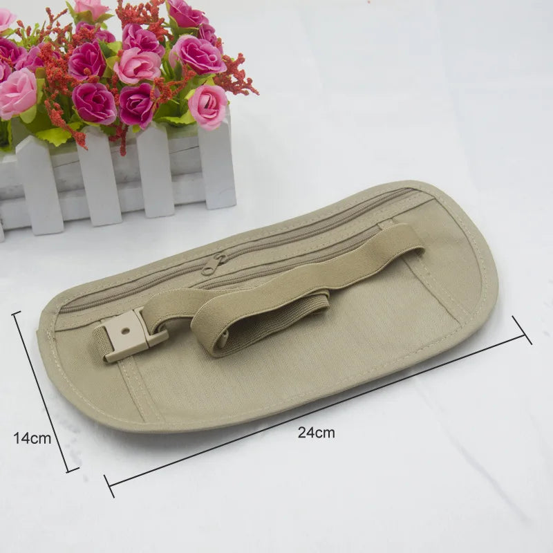 Waterproof Hidden Wallet Slim Security Pockets Passport Money Travel