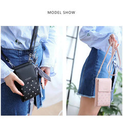 Multifunctional Mini Shoulder Bag Leather Clutch Handbag