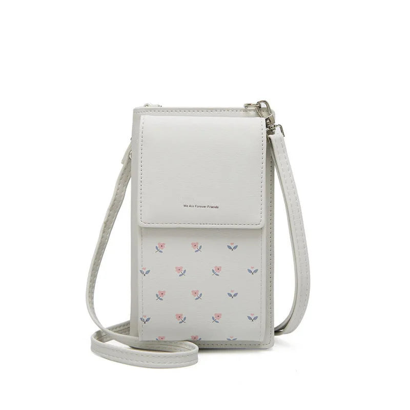 Multifunctional Mini Shoulder Bag Leather Clutch Handbag