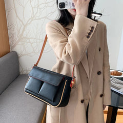 Winter Crossbody Bag PU Leather Lady Handbag with Multiple Pockets