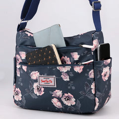 Nylon Messenger Bags Zipper Printed Ladies Crossbody Bag Vintage Bolsas