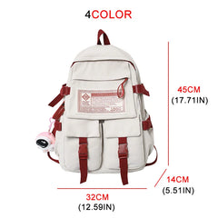 Nylon Women Backpack Waterproof School Backpack for Girl Student Laptop Bags