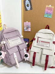 Nylon Women Backpack Waterproof School Backpack for Girl Student Laptop Bags