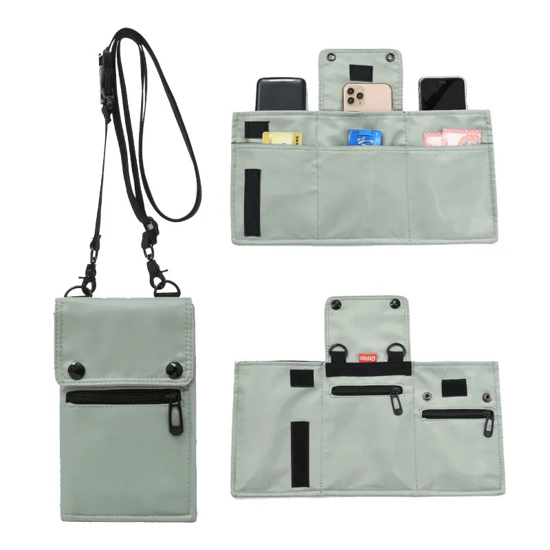 Small Backpack Shoulder Bag Men's Waterproof Nylon Travel Mobile Phone Bag