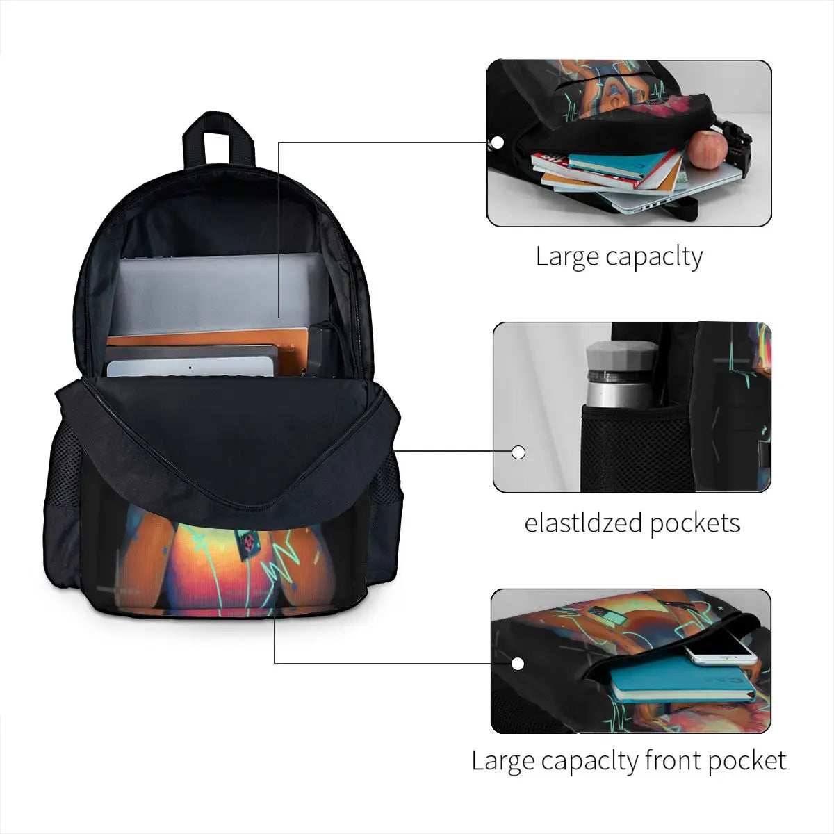 Music 1 Backpacks Men's & Women's Personalised Bags