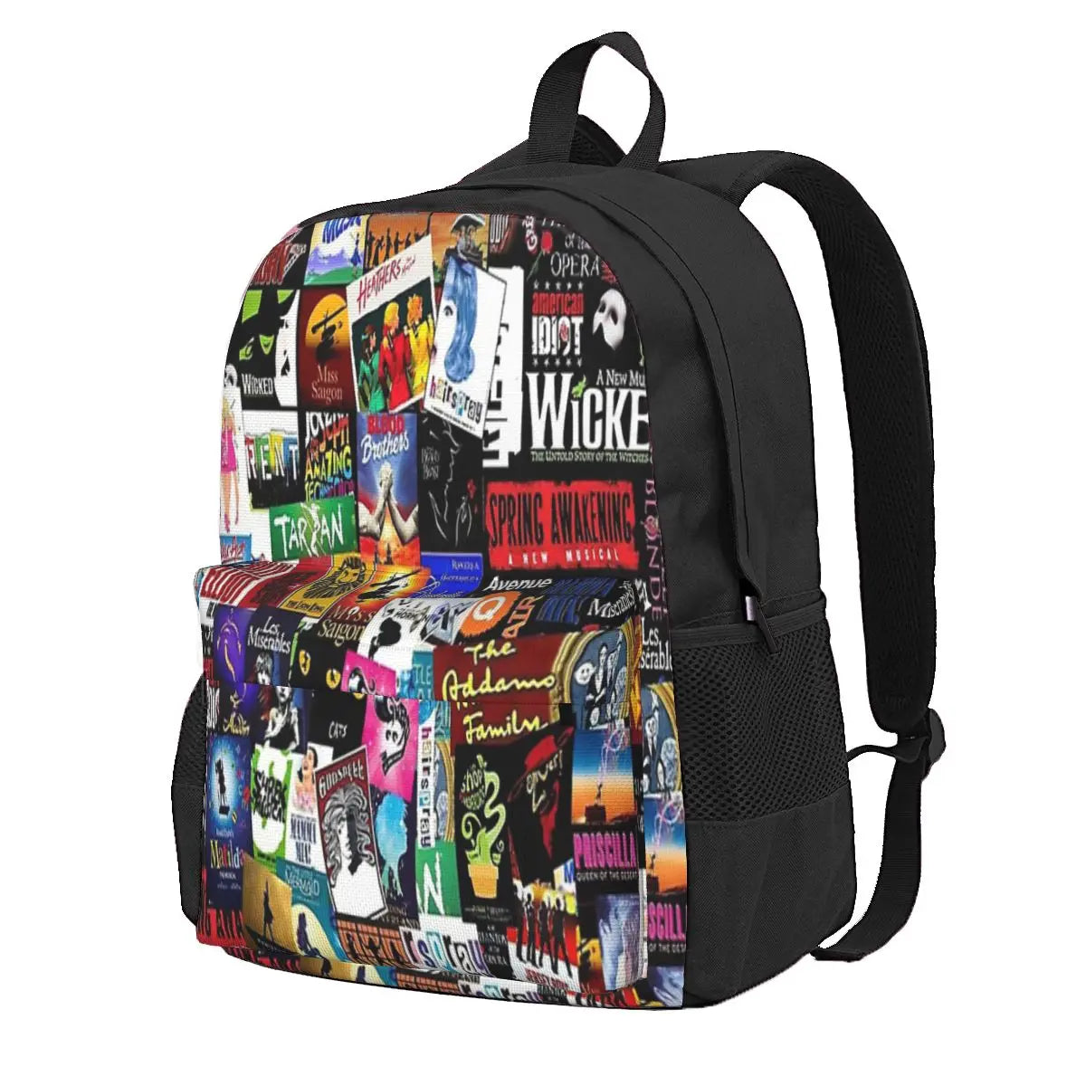 Music Collage Backpack Men's & Women's Bags