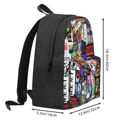 Music Collage Backpack Men's & Women's Bags