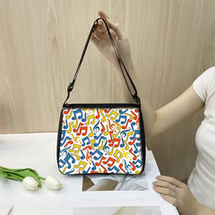 Flame Print Saxophone Shoulder Bag for Women