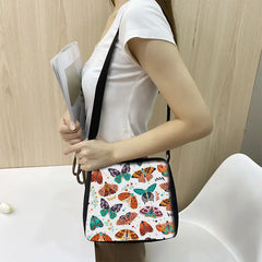 Flame Print Saxophone Shoulder Bag for Women