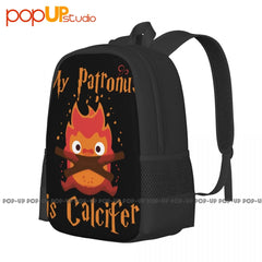 Calcifer Patronus Howl's Moving Castle Backpack Schoolbag