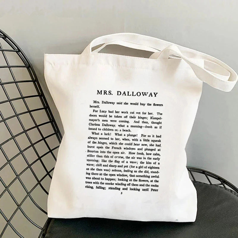 Booked Weekend Tote Bag Canvas Book Totes Reading Handbag
