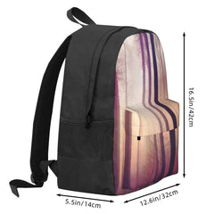 Mysts Forest In Winter Fog Backpacks Men Women Recycled