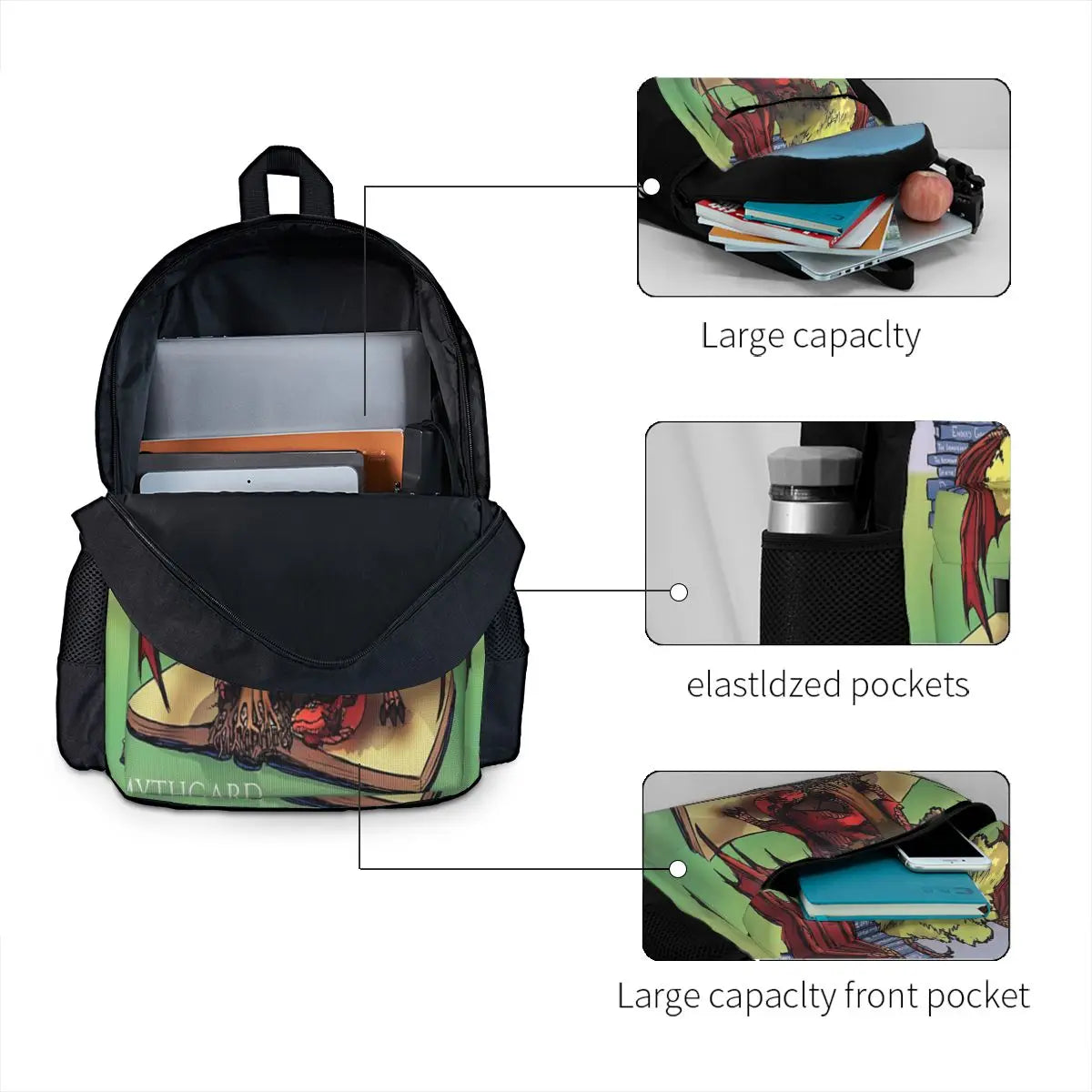 Mythgard Bookwyrm Backpacks Men's & Women's Bags