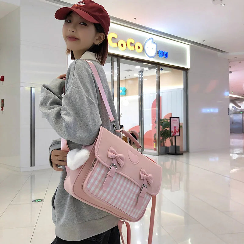 2022 Women's Backpack Nylon School Bag Large Capacity Travel Rucksack
