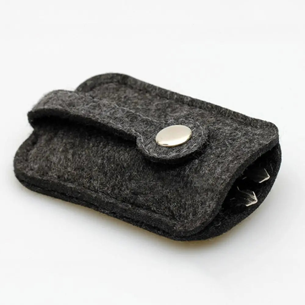 1Pcs Car Key Bag Woolen Felt Keychain Holder Organizer Pouch Case Bag