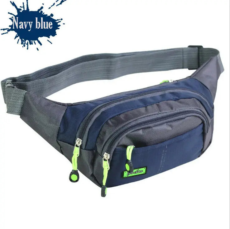 Leather Travel Waist Belt Fanny Pack Pouch Money Wallet