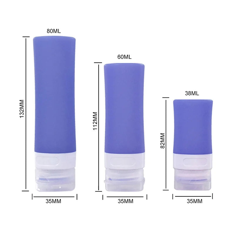Silicone Travel Packing Bottle for Lotion Shampoo Bath Container